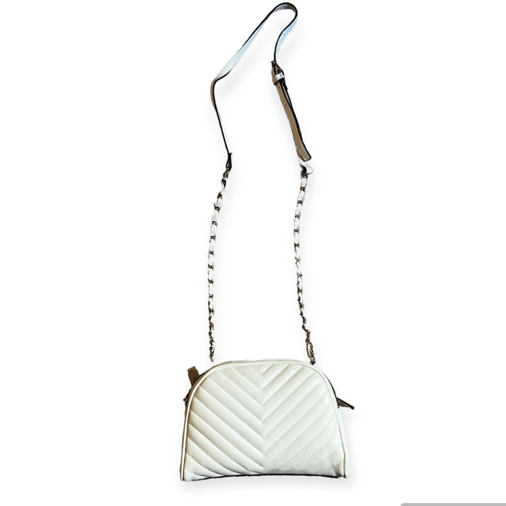 ALDO Chevron Crossbody Bag- White - Picture 2 of 11